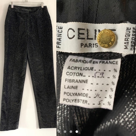 Céline Straight Leg Trousers in Silver Tinsel - Picture 4 of 11